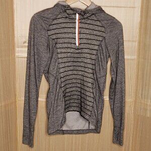 Mondetta Womens Grey Wool Blend 1/4 Zip Jacket Small